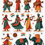 Culture India - Sticker Sheet v15